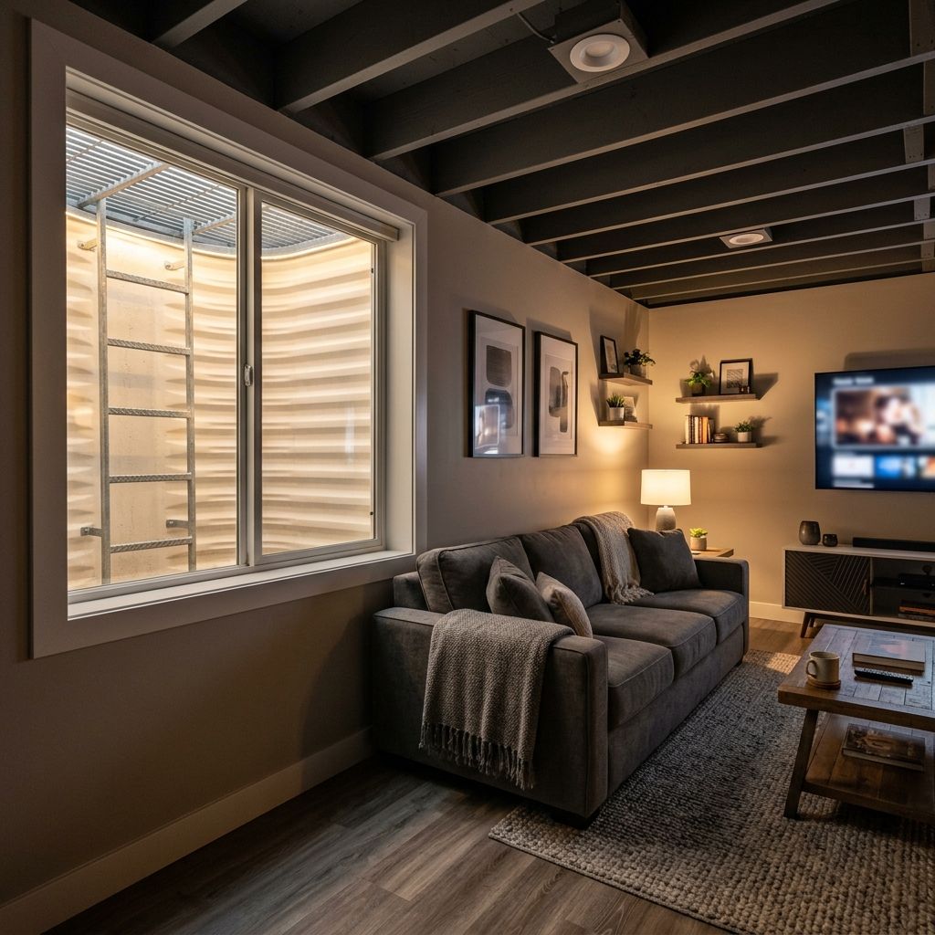 basement theater area