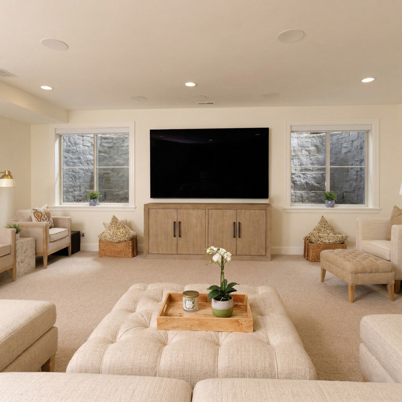 basement living room