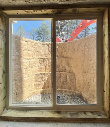 basement egress window framing for home office